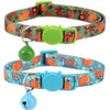 BoomBone 2 Pack Thanksgiving Cat Collar,Safety Puppy Collars Breakaway with