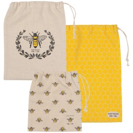 NOW DESIGNS Busy Bee Produce Bags 3 Count, 3 CT