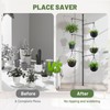 Zononoca Tension Rod Plant Stand, Plant Poles for Hanging Plants