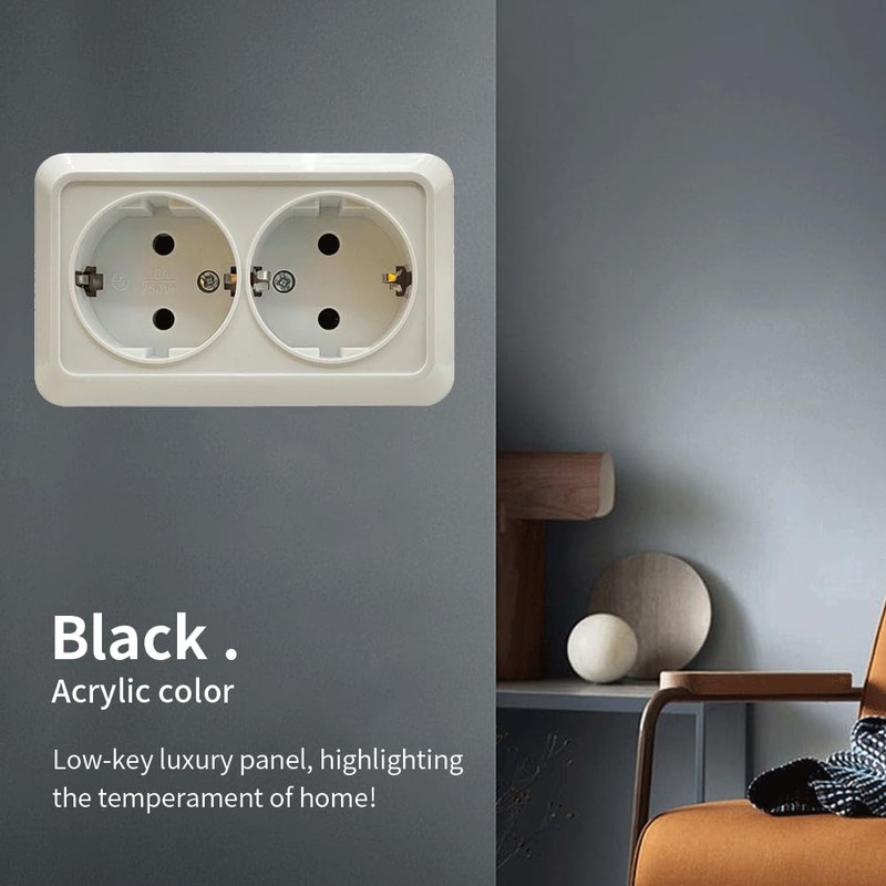 Wall Socket Surface Mount Wall Sockets Set Indoor Wall Sockets
