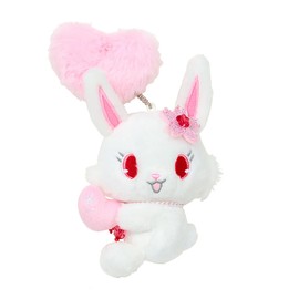 Sanrio 199711 Mascot Holder (Heisei Urare Character Fluffy Heart) Jewel Pet (Ruby)