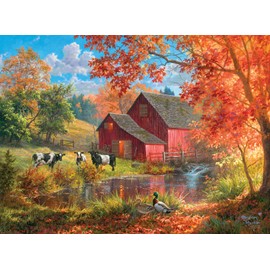 Buffalo Games - Abraham Hunter - Life on The Farm - 1000 Piece Jigsaw Puzzle for Adults - Challenging Puzzle Perfect for Game Nights - Finished Size is 26.25 x 19.75