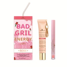 HERBENJOY Lip Conditioner & Lip Oil Set, Moisturizing Natural Lip Balm Set, Lip Care For Dry and Chapped Lips, Gifts For Teenage Girls, Rose Flavour