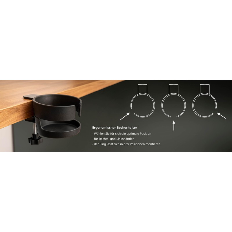 Girafus Tridirectional Cup Holder Table Drink Holder Desk Bottle Holder