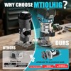MtiolHig Cordless Compact Router Compatible with Makita 18V Battery, With