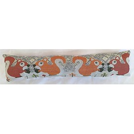 Alan Symonds Draught Excluder Squirrels Woven Tapestry Door Accessory Classic Vintage 20x90cm