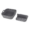 Square Air Fryer Silicone Baking Pan with Silicone Mat Air