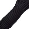 Wolike 7 Strand 100% Nylon Rope 550 Paracord Fire Cord(Black,