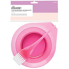 Diane Tint Bowl with Brush Set, Translucent Pink