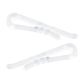 HAHIYO 1.5 inches/38mm 200Pcs Clear Plastic U Shape Alligator Clips Clothespins Garment Shirt Folding Clips with Teeth for Sewing Room Folding Board Sock Tie Pant Securing Fabric to Comic Book Board