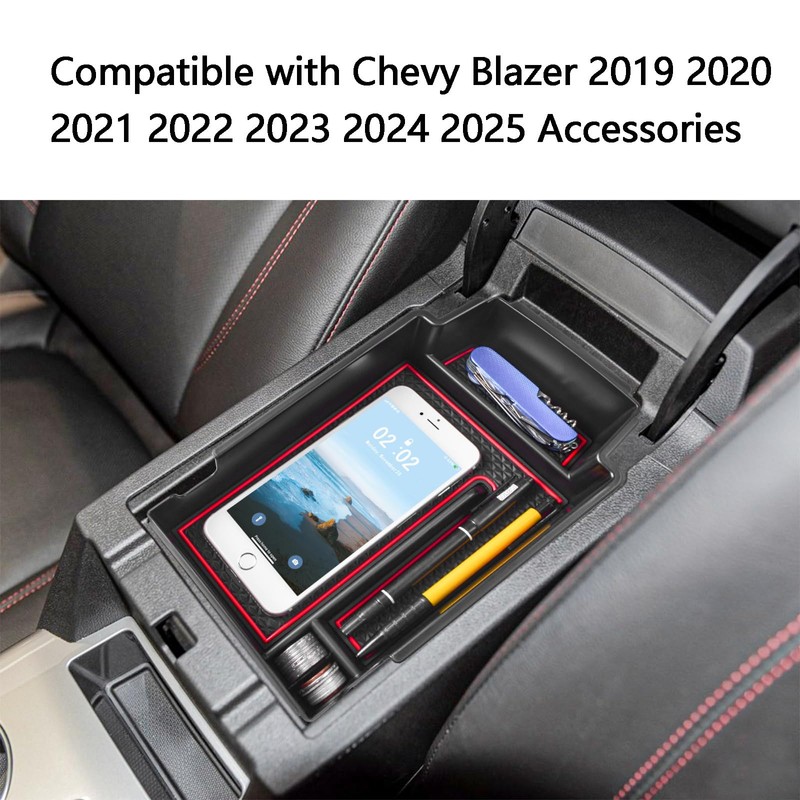 EDBETOS Center Console Organizer Tray Compatible with Chevy Blazer Accessories