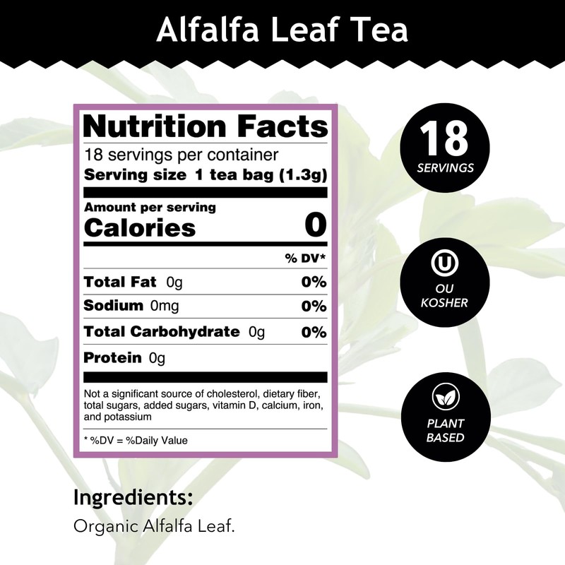 Buddha Teas - Alfalfa Leaf Tea - Herbal Tea -