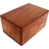 Indian Glance Wooden Urn Box - Cremation Urn for Human