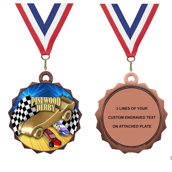 Express Medals Custom Derby Car Race Bronze Medal Trophy Award