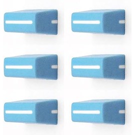 Taicols Native Instruments Kontrol F1 S2 S4 X1 Z2, 6-Pack Knob Cap for Pioneer DDJ-SX DDJ-S1 DDJ-SZ, Rane 61 62 64 68 TTM 57SL(Blue)