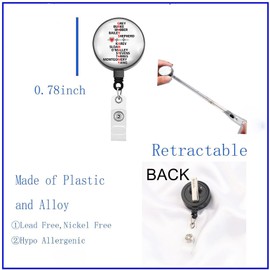 BEKECH Doctor TV Show Retractable Badge Holder TV Show Doctor Merchandise Nurse Badge Holder