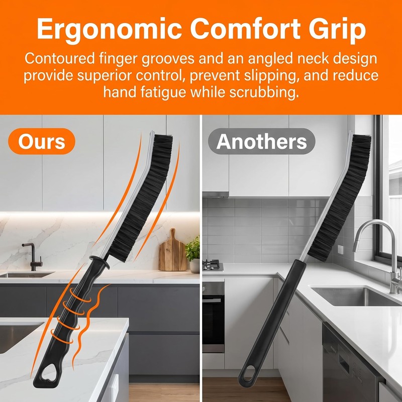4Pcs Hard Bristle Crevice Cleaning Brush Grout Scrub Brushes Multifunctional