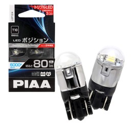 PIAA LEP124 Position LED High Brightness LED Bulb Series 6000K 80lm T10 12V 1.1W 2pcs