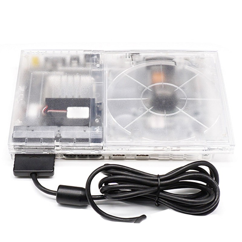 for PS Slim Clear Case DIY Replacement Transparent Game Console