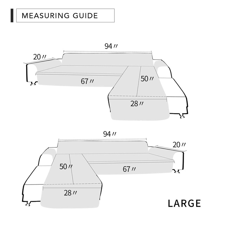 Easy-Going Sectional Couch Covers for Dogs L Shape Sofa Cover
