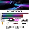 WEBUPAR Dreamcolor Acrylic Interior Car Lights, 10 in 1 LED