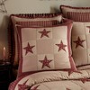 Park Designs Red Sturbridge Patch Euro Sham