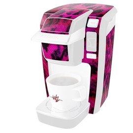 WraptorSkinz Decal Style Vinyl Skin compatible for Keurig K10 / K15 Mini Plus Coffee Makers Pink Distressed Leopard (COFFEE MAKER NOT INCLUDED)