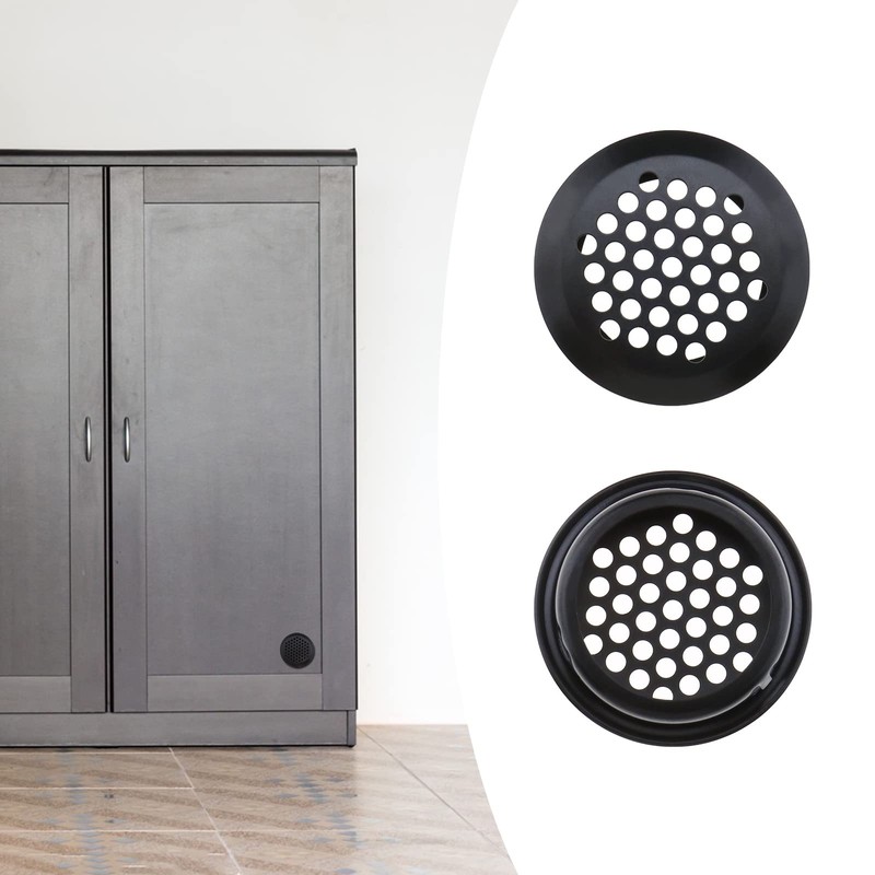 VGOL 12PCS Round Ventilation Grilles 35mm Stainless Steel Air Vent