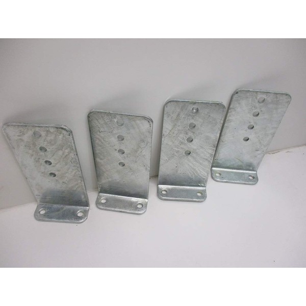 CTW (4) Vertical Pontoon Boat Trailer Bunk Bolster L Brackets