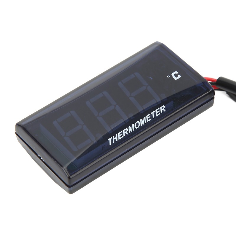 Motorcycle Digital Water Temperature Gauge Ultra Thin DC 12V LCD