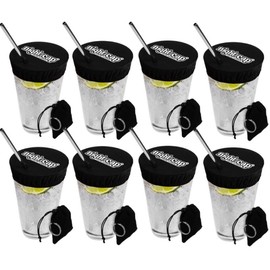 NightCap Keychain - Cup Cover for Protection Against Drink Spiking and Debris - Reusable Unisex Anti Spike Lid - Specification: 8 Pack