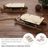 BESPORTBLE Mini Sledge Miniature Wooden Mini Sledge Kit Table Top