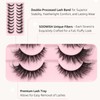 9D Volume Mink False Eyelashes – Wispy Cat Eye Lashes