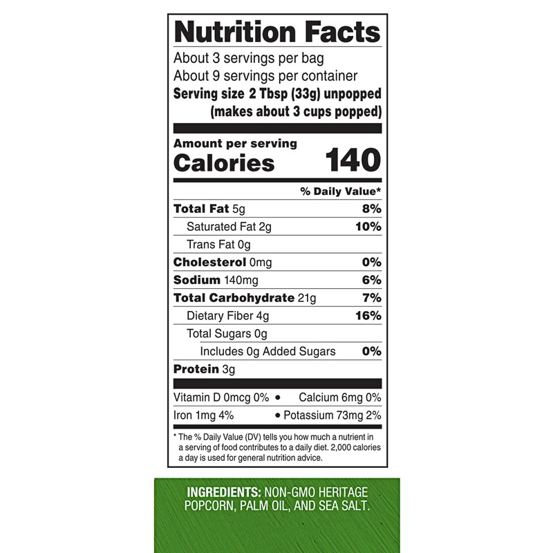 Black Jewell Gourmet Microwave Popcorn, Healthy Popcorn Snack, Natural, 10.5