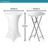 Granbest Cocktail Table Covers, Built-in Spandex, Square Corners, Standing Table