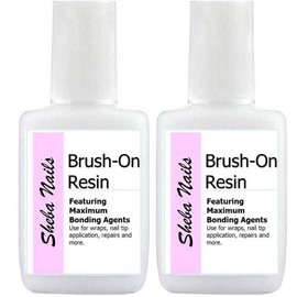 SHEBA NAILS Brush On Nail Resin 1/2oz - Pack of 2