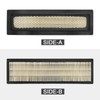 7176099 2Pcs Sliding Loader Cab Air Filter Replacement for Bobcat