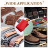 sourcing map Thick Top Grain Leather Sheet 23.6 x 11.8