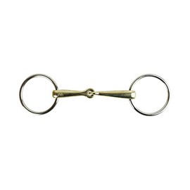 AK Loose Ring, Single Jointed Snaffle Horse Riding Bit in German Silver AKRS-2633 (5.75'', German-Silver)