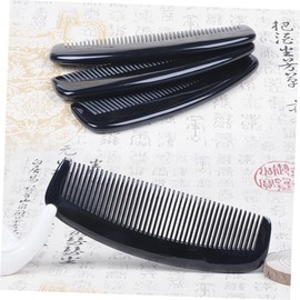 SAFIGLE Horn Comb for Women Hair Comb Scalp Massage Travel Hairbrush Natural Horn Smooth No Burrs