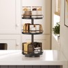 HOOBRO Lazy Susan Organizer, Rotating Spice Rack, 3-Tier Organizer, Turntable