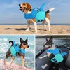 YHOMAK Dog Life Jacket Shark, Reflective Dog Life Vest for