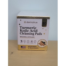 Dermatrue Brightening & Exfoliating Face Pads: Turmeric & Kojic Acid - 80 ct