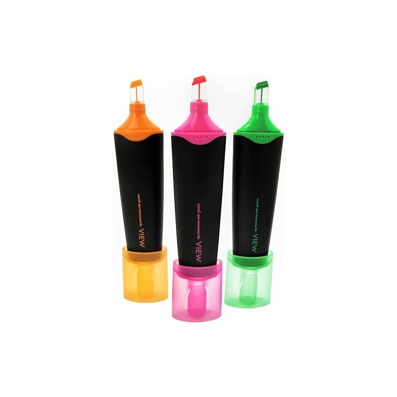 uni-ball - USP-200 Promark View Highlighter Pens - 5mm Chisel