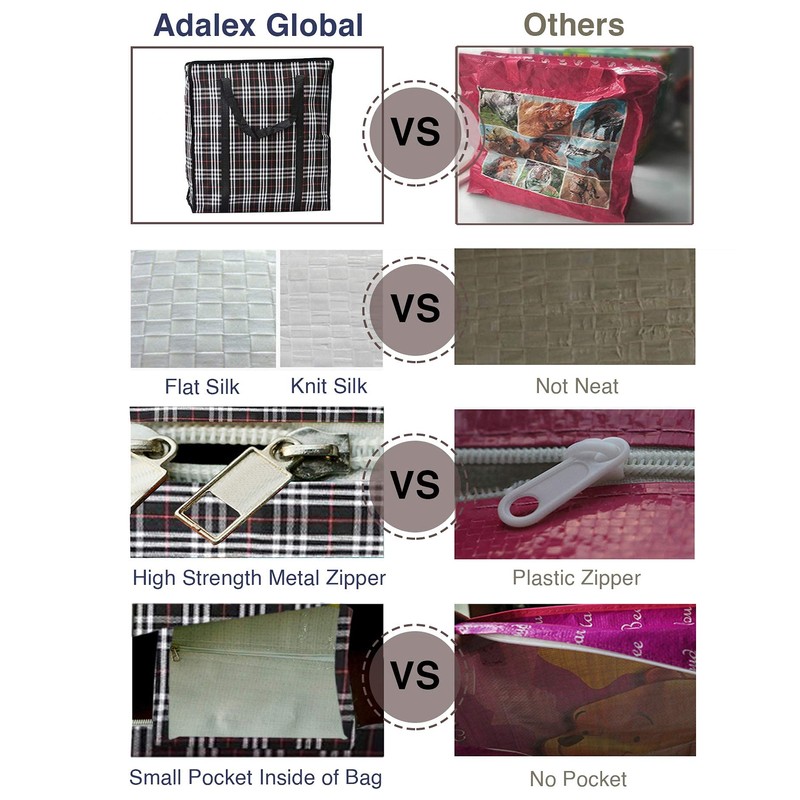 82L Extra Large JUMBO Storage Bags 190GSM for Organizing |