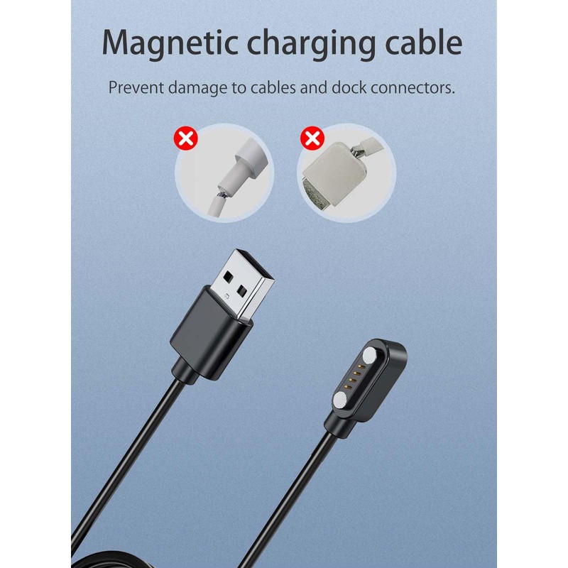 NOUKAJU Charger for SAMVEK X7 Bone Conduction Headphones, Magnetic USB