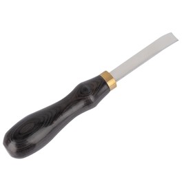 Leathercraft Edge Beveler Tool, Steel Wood Handle Light Portable for Leather Skiving, Crafting, DIY (Black 8mm/0.31in)