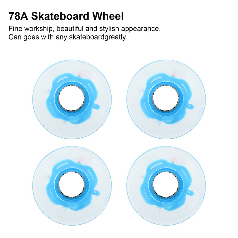 78A 60x45mm HighElastic Skateboard Flash Wheel PU Filling for Longboard