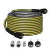 TUTULUCK Flexible Pressure Washer Hose 50FT, 1/4'' Kink Resistant 3600