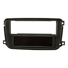 tomzz Audio 2451-036 Radio Faceplate Compatible with Smart Fortwo 451 Facelift from 10/2010 Black